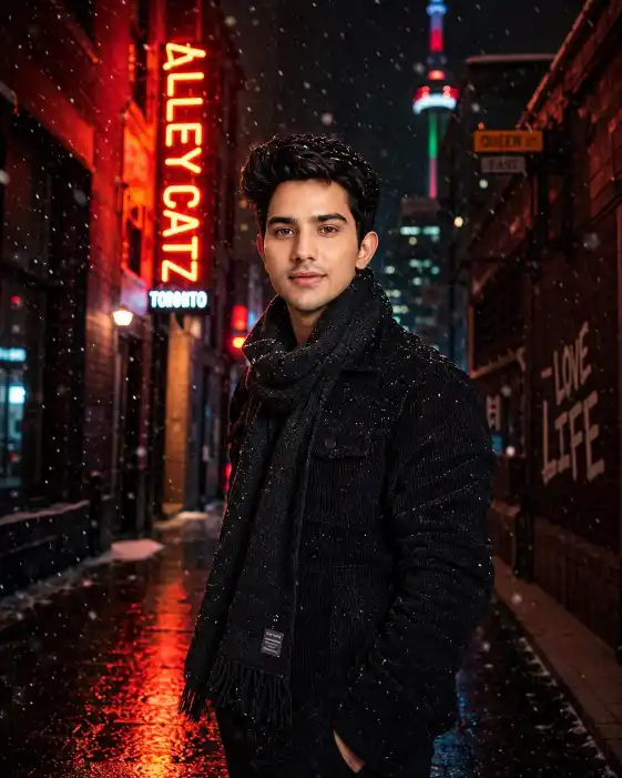 Toronto Nightlife Cinematic Portraits Prompt