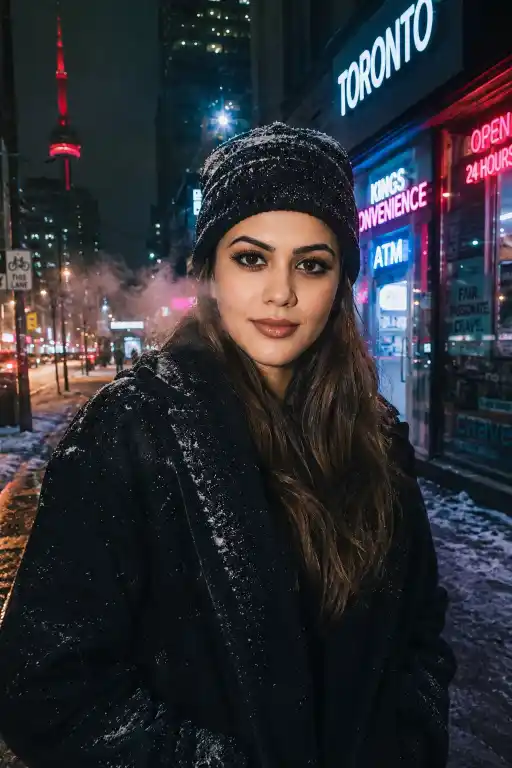 Toronto Nightlife Cinematic Portraits Prompt