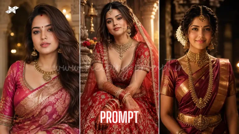 Traditional Indian Aesthetic Girl AI Prompt Trends