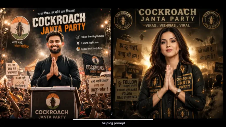 Viral Cockroach Janta Party AI Profile Picture Prompt 2026