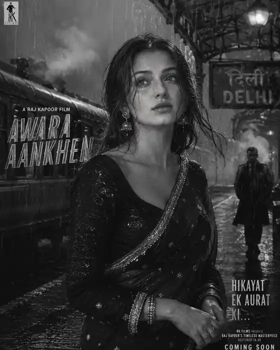 Retro Bollywood Saree AI Prompt