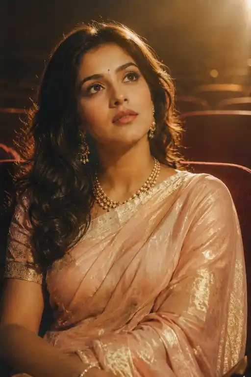 Retro Bollywood Saree AI Prompt