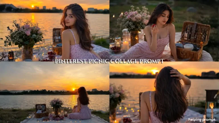 Pinterest Picnic Collage AI Prompt