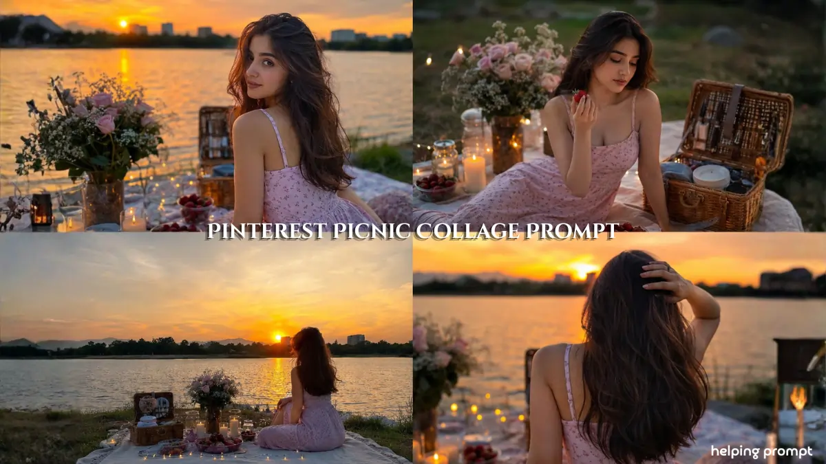 Pinterest Picnic Collage AI Prompt