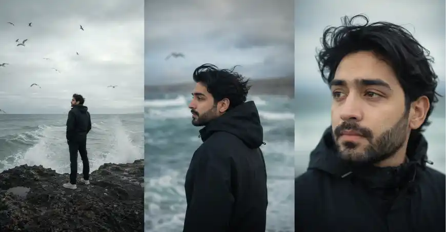Cinematic Triptych Portrait Prompt