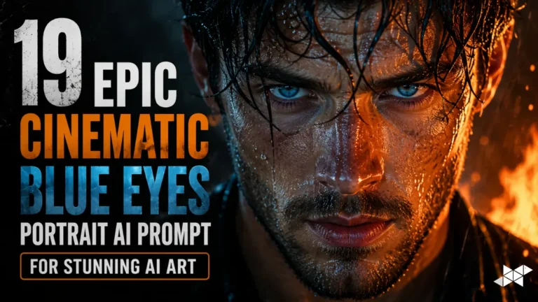 19 Epic Cinematic Blue Eyes Portrait AI Prompt