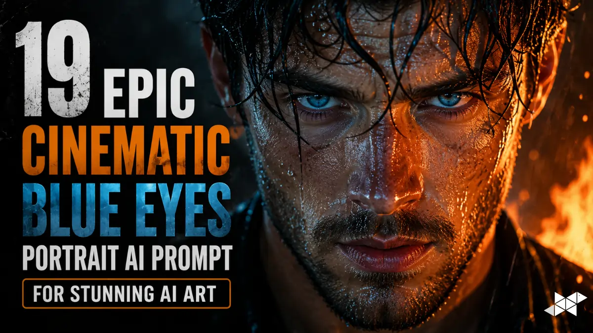 19 Epic Cinematic Blue Eyes Portrait AI Prompt