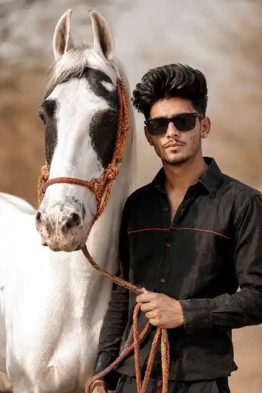 20 Viral White Horse Portrait AI Prompt Package