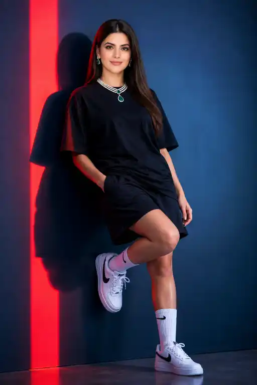 21 Amazing Red Light AI Portrait Prompt for Editorial Photography