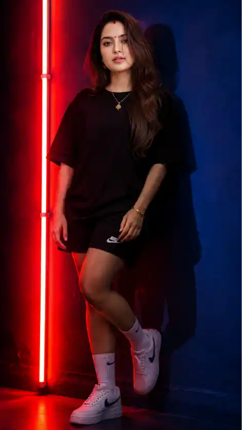 21 Amazing Red Light AI Portrait Prompt for Editorial Photography
