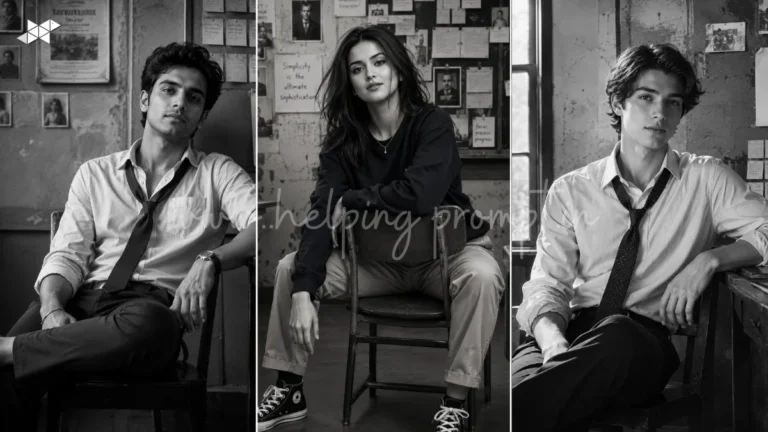 21 Master the Black and White Classroom Portrait AI Trend