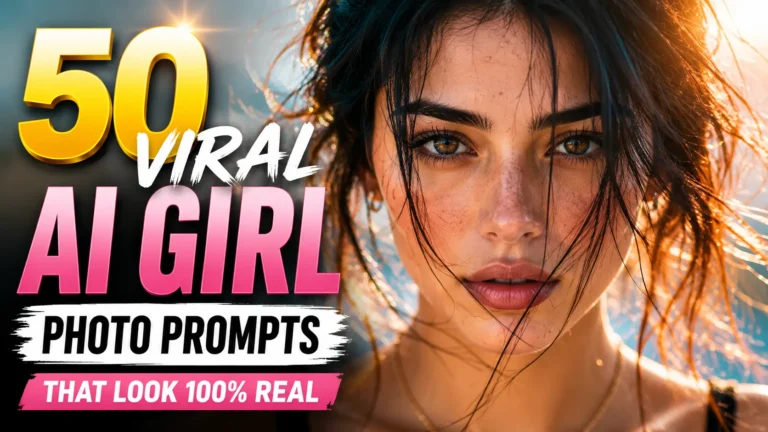 50 Viral AI Girl Photo Prompts That Look 100% Real
