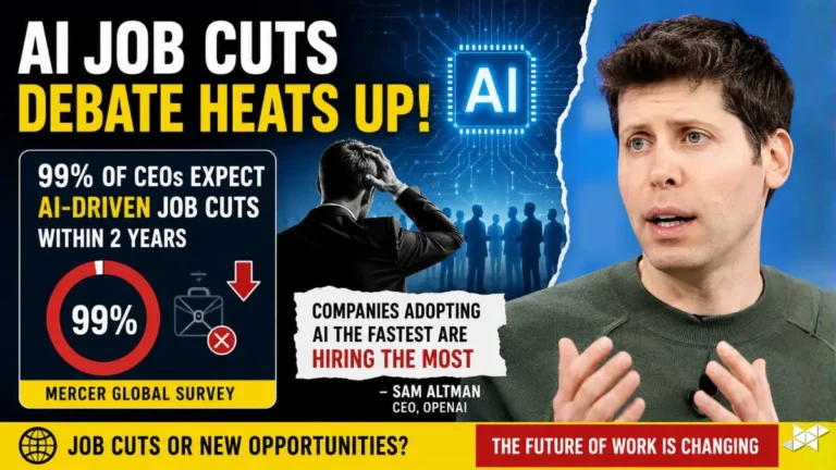 AI Job Cuts Debate CEOs Expect Layoffs, Sam Altman Sees Growth