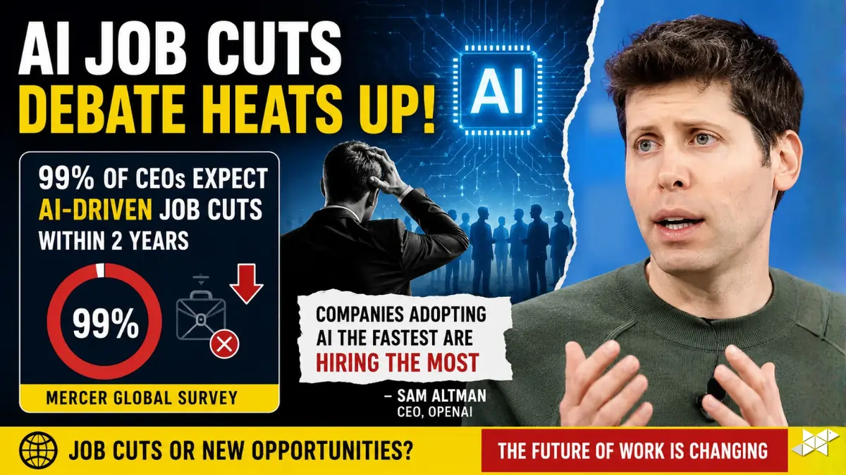 AI Job Cuts Debate CEOs Expect Layoffs, Sam Altman Sees Growth