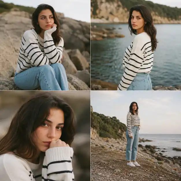 4 Frame Photo Grid AI Prompt