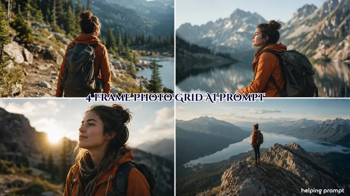 4 Frame Photo Grid AI Prompt
