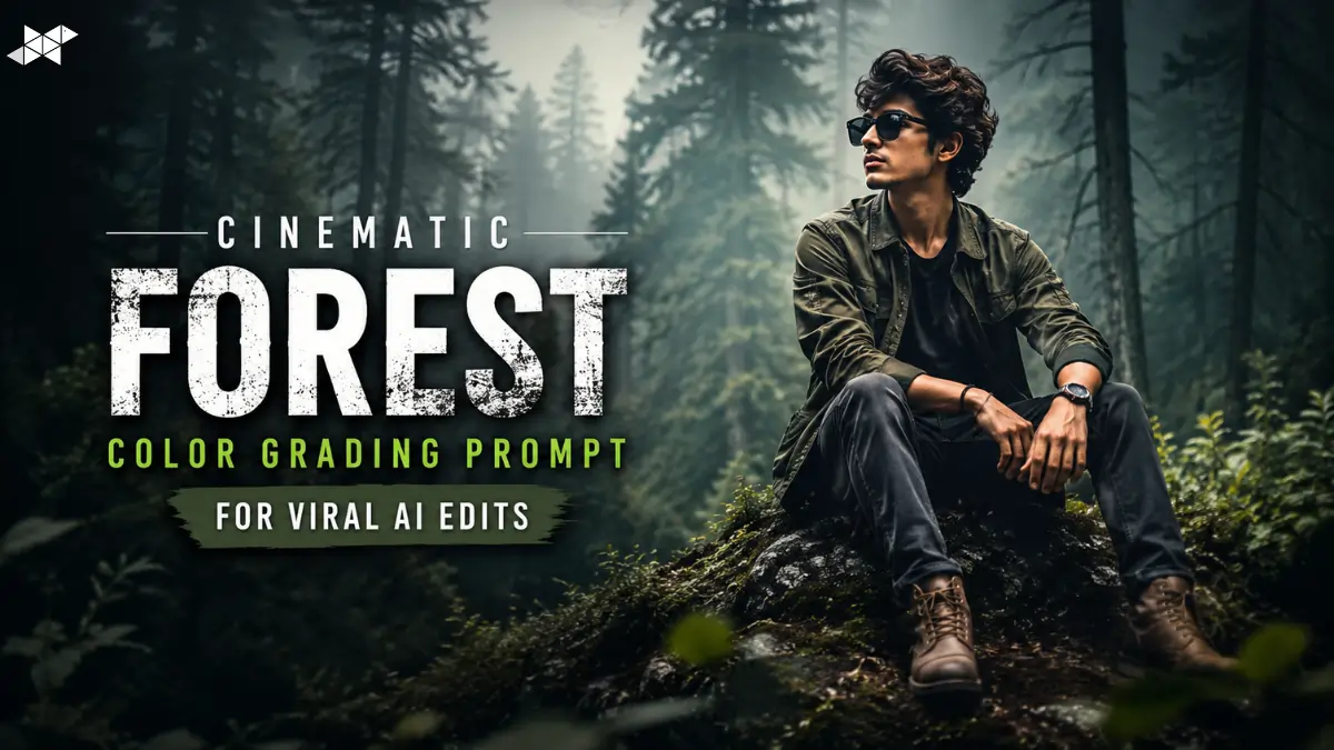 Cinematic Forest Color Grading Prompt