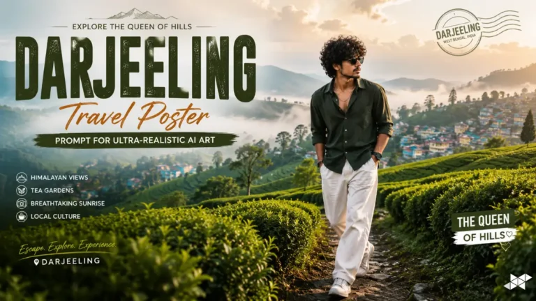 Darjeeling Travel Poster Prompt for Ultra-Realistic AI Art