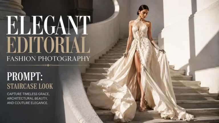 Elegant Editorial Fashion Photography Prompt