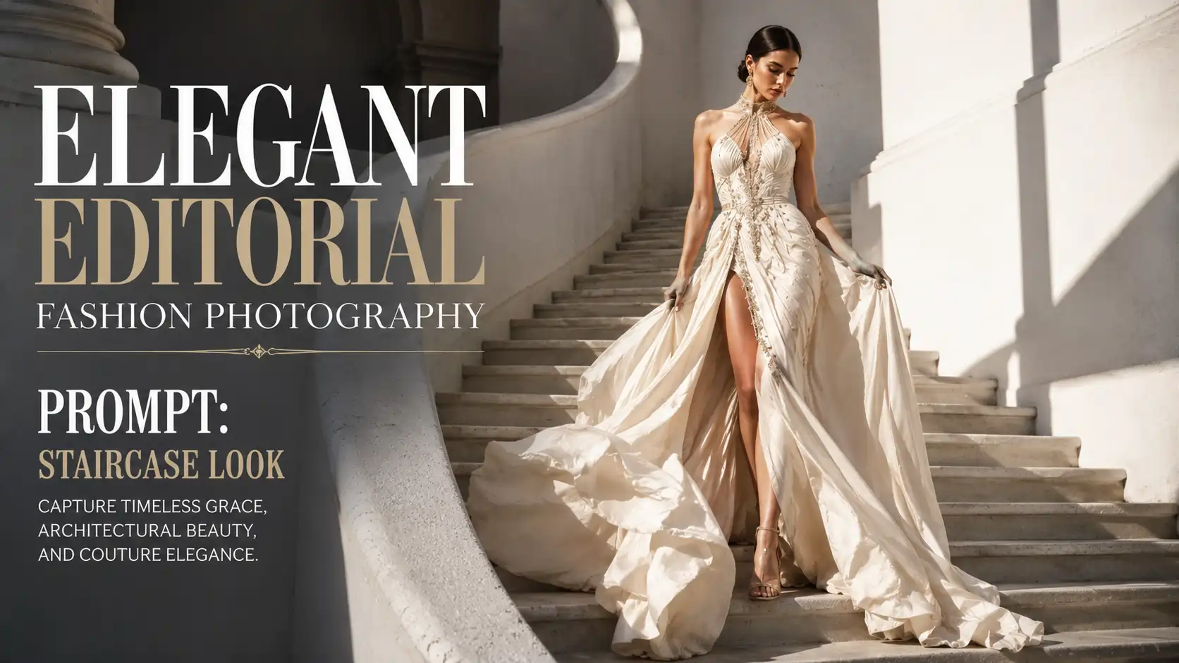 Elegant Editorial Fashion Photography Prompt