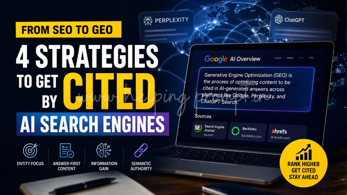 From SEO to GEO 4 Ways to Get Cited by AI Search