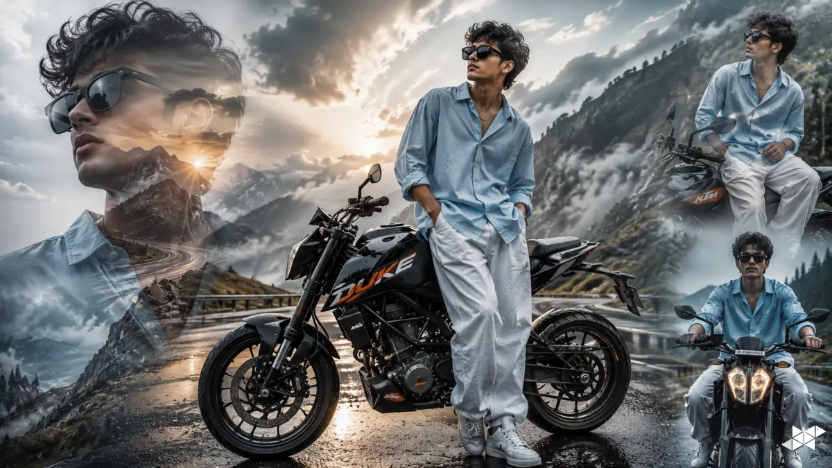 KTM Duke Bike Portrait Prompt