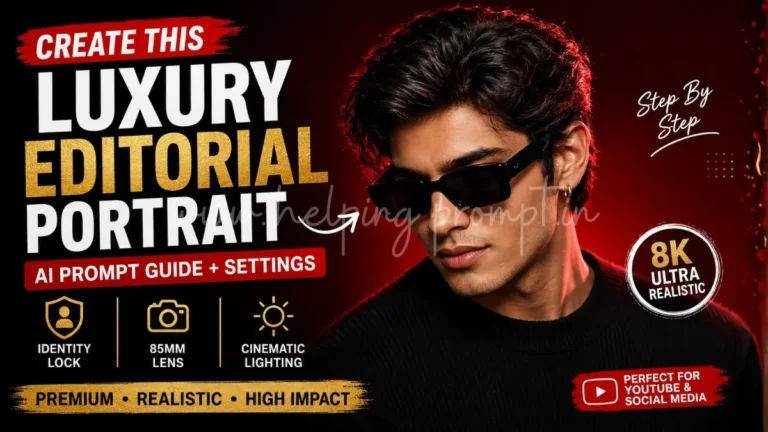 Luxury Editorial Portrait Prompt With Identity Lock