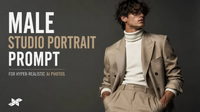 Male Studio Portrait Prompt