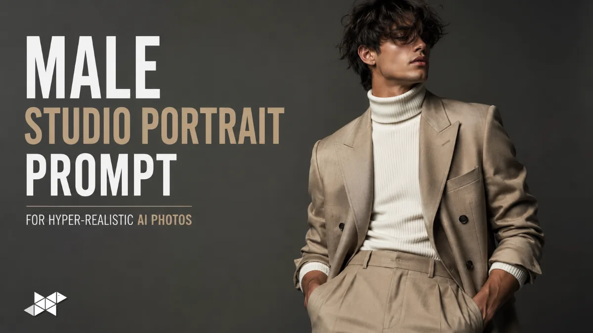 Male Studio Portrait Prompt