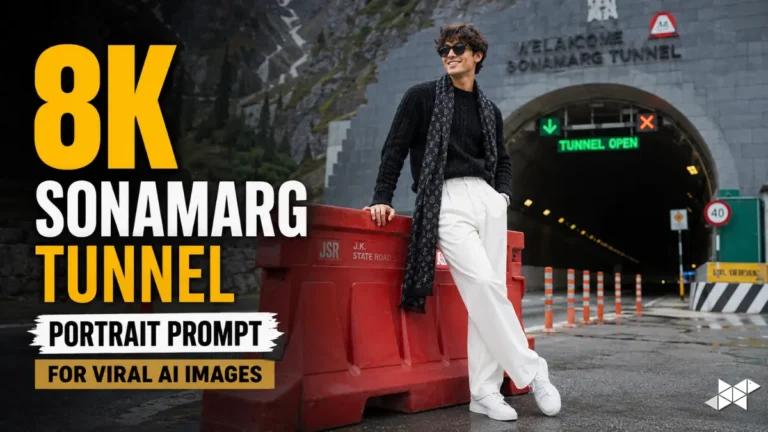 Sonamarg Tunnel Portrait Prompt