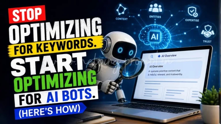 Stop Optimizing for Keywords. Start Optimizing for AI Bots.