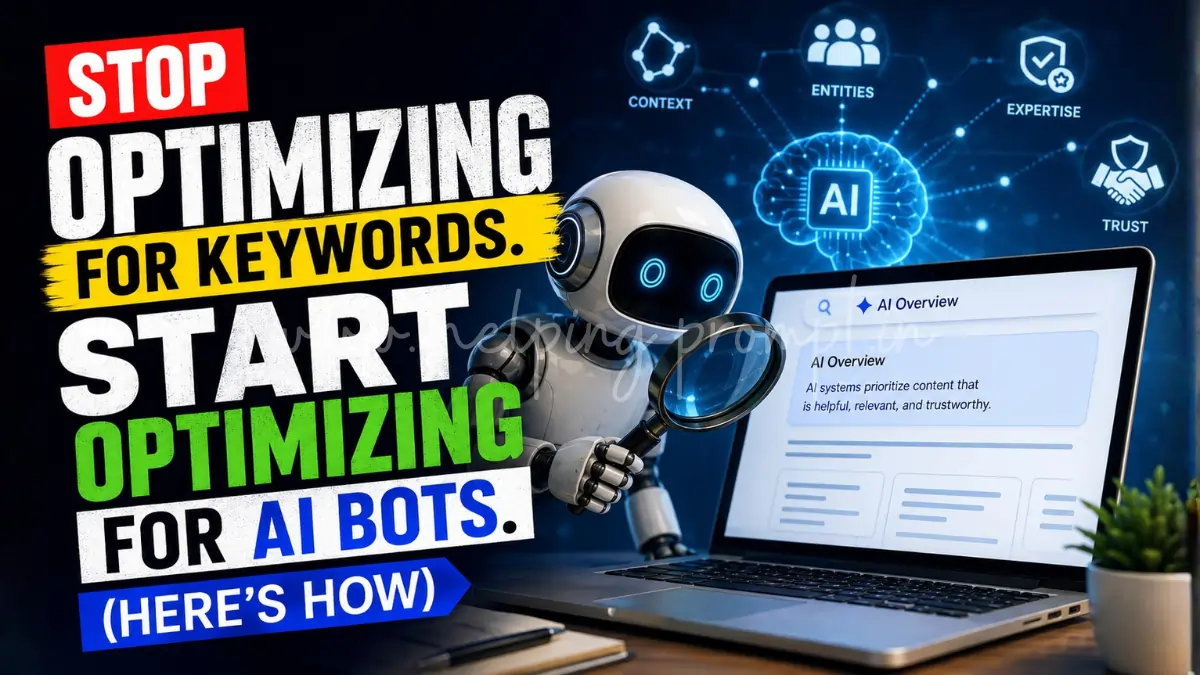 Stop Optimizing for Keywords. Start Optimizing for AI Bots.