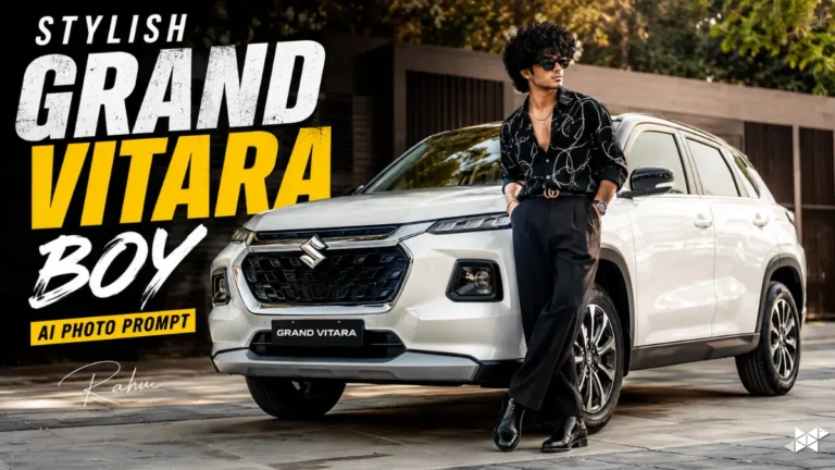 Stylish Grand Vitara Boy AI Photo Prompt