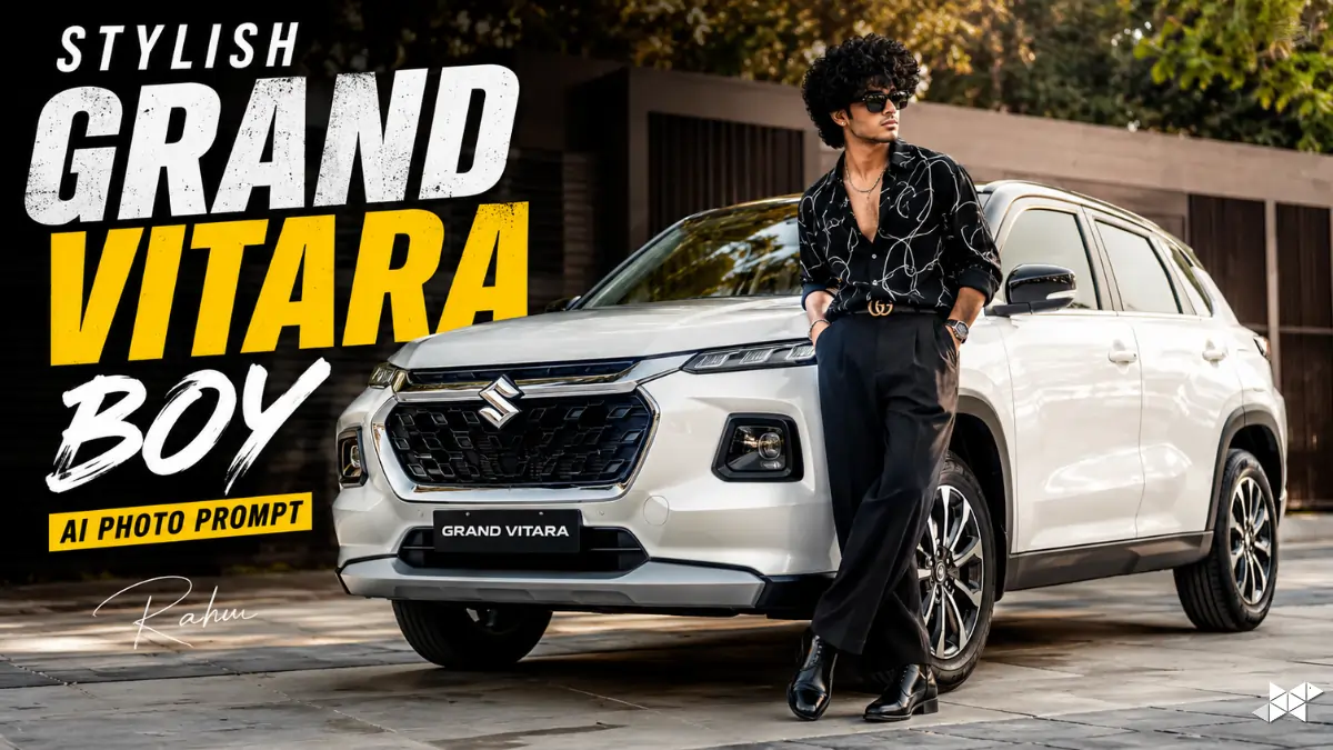 Stylish Grand Vitara Boy AI Photo Prompt