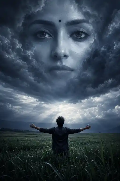 Surreal Sky Face Artwork AI Prompt
