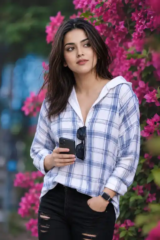 Ultra Realistic Bougainvillea AI Portrait