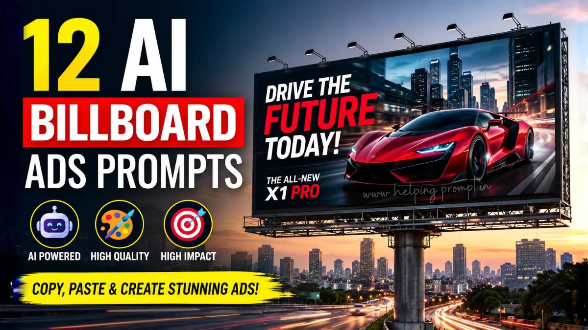 12 AI Billboard Ads Prompts for Stunning High-Impact Campaigns