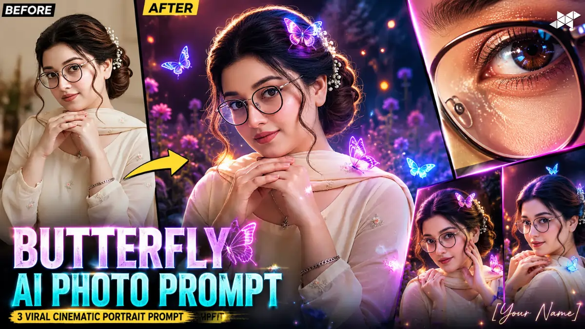Butterfly AI Photo Prompt