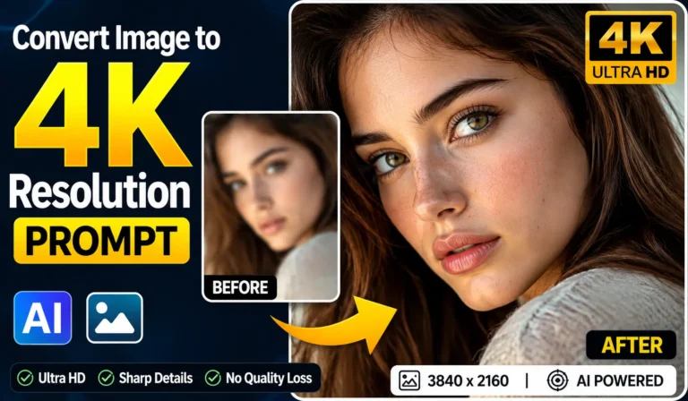 Convert Image to 4K Resolution Prompt