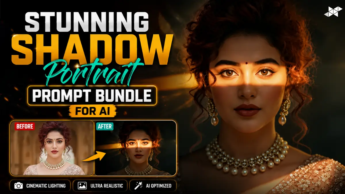 Stunning Shadow Portrait Prompt