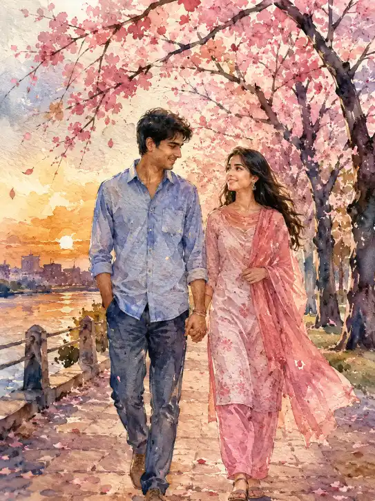 Watercolor Couple Prompt Generator