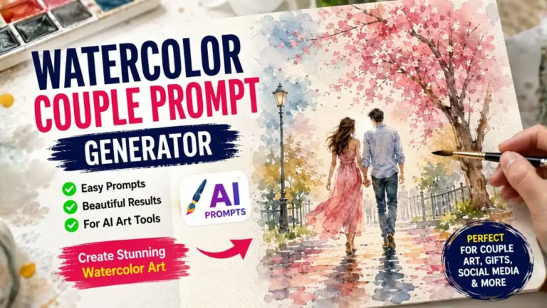 Watercolor Couple Prompt Generator