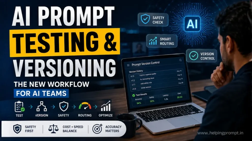 AI Prompt Testing and Versioning The New Workflow for AI Teams